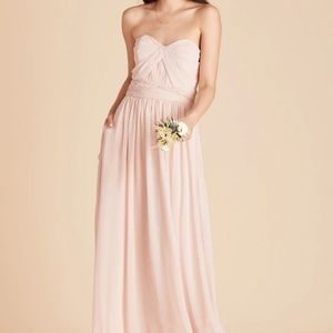 BIRDY GREY grace convertible dress pale blush no slit